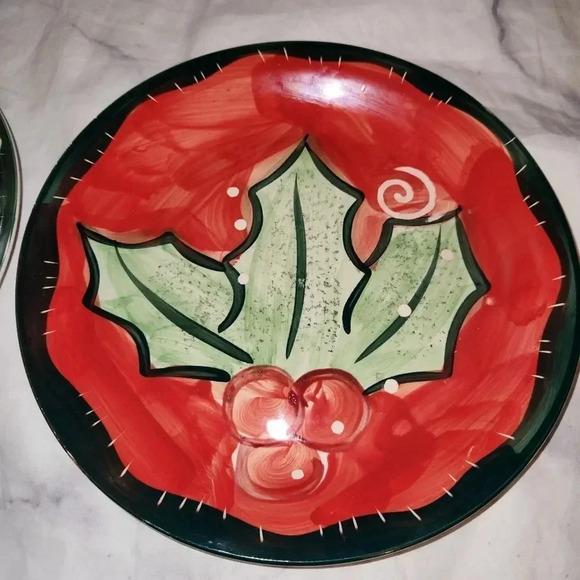 A pair‎ of Chritmas-holiday Ceramic Plates - Picture 2 of 11